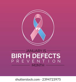 National Birth Defects Prevention Month vector template. Raising Awareness and Supporting Healthy Pregnancies with Birth Defect Prevention Graphics. background, banner, card, poster design.