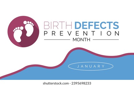 National Birth Defects Prevention Month vector template. Raising Awareness and Supporting Healthy Pregnancies with Birth Defect Prevention Graphics. background, banner, card, poster design.
