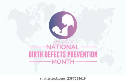 National Birth Defects Prevention Month vector template. Raising Awareness and Supporting Healthy Pregnancies with Birth Defect Prevention Graphics. background, banner, card, poster design.