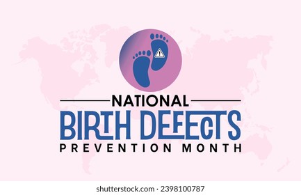 National Birth Defects Prevention Month vector template. Raising Awareness and Supporting Healthy Pregnancies with Birth Defect Prevention Graphics. background, banner, card, poster design.