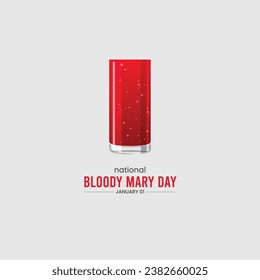 National Bloody Mary Day. Bloody Mary background vector illustration. 