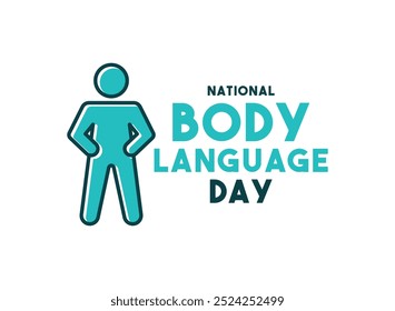 National Body Language Day. White background. Eps 10.