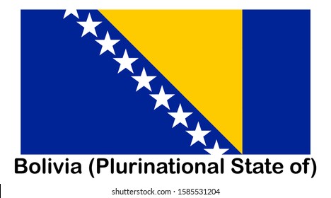 National Bolivia flag, official colors and proportion correctly. National Bolivia flag.