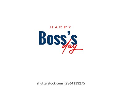 National Boss Day background template Holiday concept