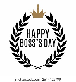 National Boss Day. Suitable for banners, greeting cards, posters, templates. Vector illustration