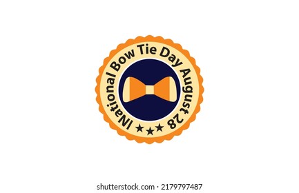 national bow tie day
august 28vector illustration for logo, poster and banner