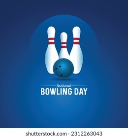 National Bowling Day. Bowling Day vector illustration. International Bowling Day. world bowling day