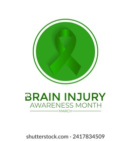 National Brain Injury Awareness Month Vector Illustration. Greeting card, poster, flyer and Banner, background design.