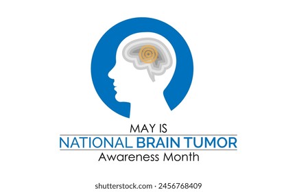 National Brain Tumor Awareness Month health awareness vector illustration. Disease prevention vector template for banner, card, background.