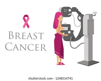 National Breast Cancer Awareness Month or Pink ribbon poster