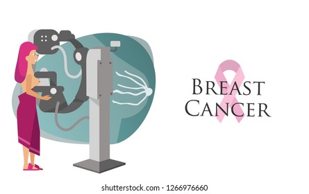 National Breast Cancer Awareness Month or Pink ribbon poster