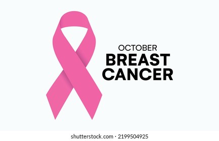 National breast cancer awareness month, pink ribbon, Breast cancer ribbon, world Breast cancer day, , Medical campaign vector background, Breast Cancer, Every year in October