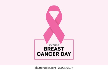 National breast cancer awareness month, pink ribbon, Breast cancer ribbon, world Breast cancer day, , Medical campaign vector background, Breast Cancer, Every year in October