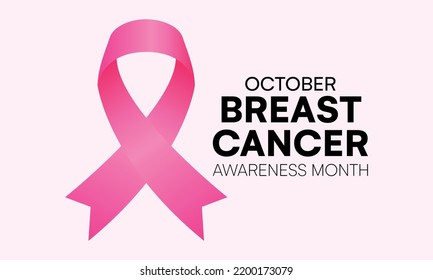 National breast cancer awareness month, pink ribbon, Breast cancer ribbon, world Breast cancer day, , Medical campaign vector background, Breast Cancer, Every year in October