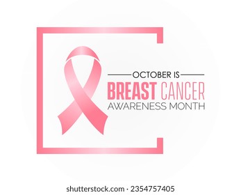 National Breast Cancer Awareness Month Champions Early Detection, Education, and Support for Those Affected by Breast Cancer Worldwide. Unite for Pink Strength Vector Template.