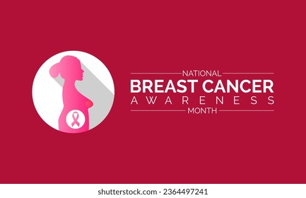 National Breast Cancer Awareness Month Champions Early Detection, Education, and Support for Those Affected by Breast Cancer Worldwide. Unite for Pink Strength Vector Template.