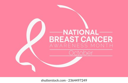 National Breast Cancer Awareness Month Champions Early Detection, Education, and Support for Those Affected by Breast Cancer Worldwide. Unite for Pink Strength Vector Template.