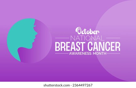 National Breast Cancer Awareness Month Champions Early Detection, Education, and Support for Those Affected by Breast Cancer Worldwide. Unite for Pink Strength Vector Template.