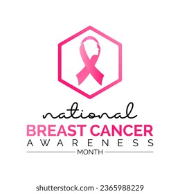 National Breast Cancer Awareness Month Champions Early Detection, Education, and Support for Those Affected by Breast Cancer Worldwide. Unite for Pink Strength Vector Template.