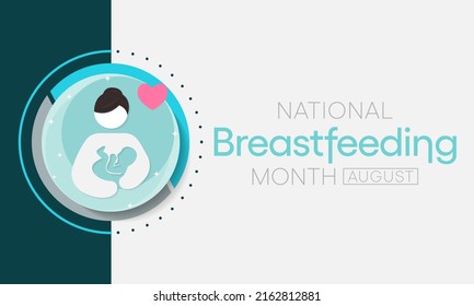 National Breastfeeding Month Observed Every Year Stock Vector (Royalty ...