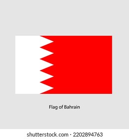 National bright flag of Bahrain. Flag Day.