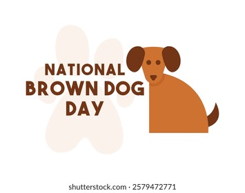 National Brown Dog Day. Eps 10.