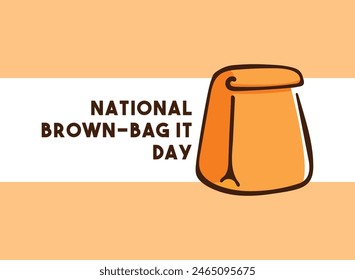 National Brown-Bag It Day. Eps 10.