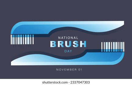 National Brush Day. background, banner, card, poster, template. Vector illustration.