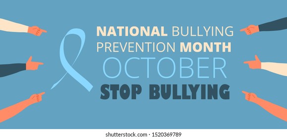 National Bullying Prevention Month October Usa Stock Vector (Royalty ...