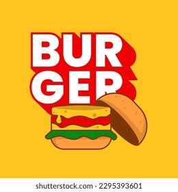 National Burger Day Vector Illustration. Suitable for greeting card, poster and banner.