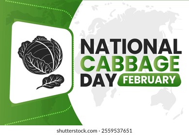 NATIONAL CABBAGE DAY Vector Illustration background on february