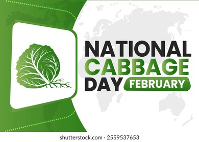 NATIONAL CABBAGE DAY Vector Illustration background