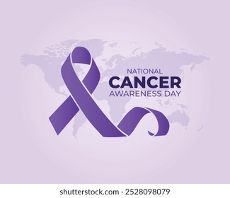 National Cancer Awareness Day. 7 November. Holiday concept. Template for background with banner, poster and card. Vector illustration.