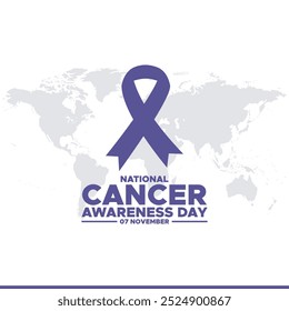 National Cancer Awareness Day, 7th November, vector graphic about National Cancer Awareness Day, social media template, banner, post, poster, banners design.
