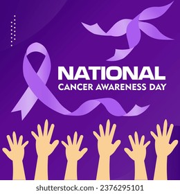 National Cancer Awareness Day Hand Drawn Illustration Creative 