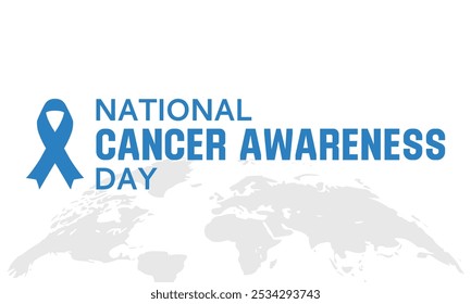 National Cancer Awareness Day. Vector illustration for National Cancer Awareness Day.  background, banner, card, poster, template. Vector illustration.