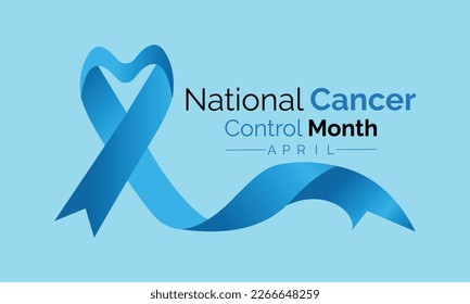 National Cancer Control Month .observed in April every year. Poster , banner design template