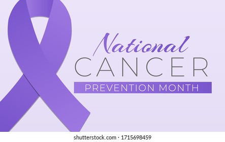 National Cancer Prevention Month Background Illustration Stock Vector ...