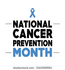 National cancer prevention month Background Template design for Poster or Banner