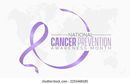 National Cancer Prevention Month design template concept observed on February. Health Awareness Vector Illustration