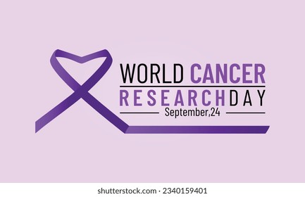 National Cancer Research Month background or banner design template. September 24, 2022