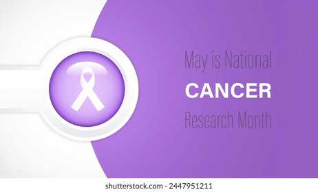 National Cancer Research Month, vector illustration