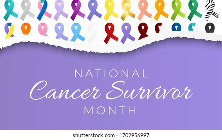 National Cancer Survivors Awareness Month Illustration