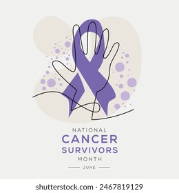 National Cancer survivor's month, held on June.