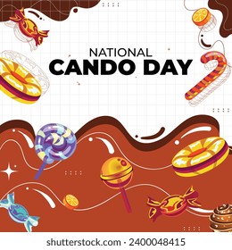 National CanDo Day – January 4, 2024, Can be changed color, Illustrator Eps File, Suitable for use in print media or social media.