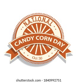 National Candy Corn Day Sign