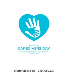 National caregivers Day Background Vector Illustration