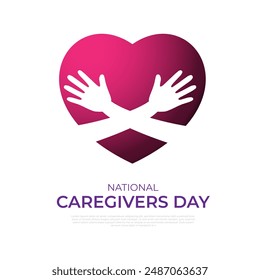 National caregivers Day Background Vector Illustration