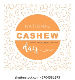 National Cashew Day ,Vector, design.