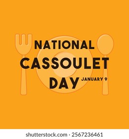 National Cassoulet Day. January 9. Eps 10.